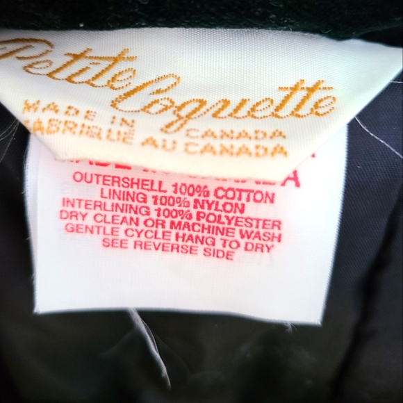 SOLD!! ⭐HOST PICK⭐  VINTAGE - Children's cotton velvet coat with separate hood. - Picture 9 of 16